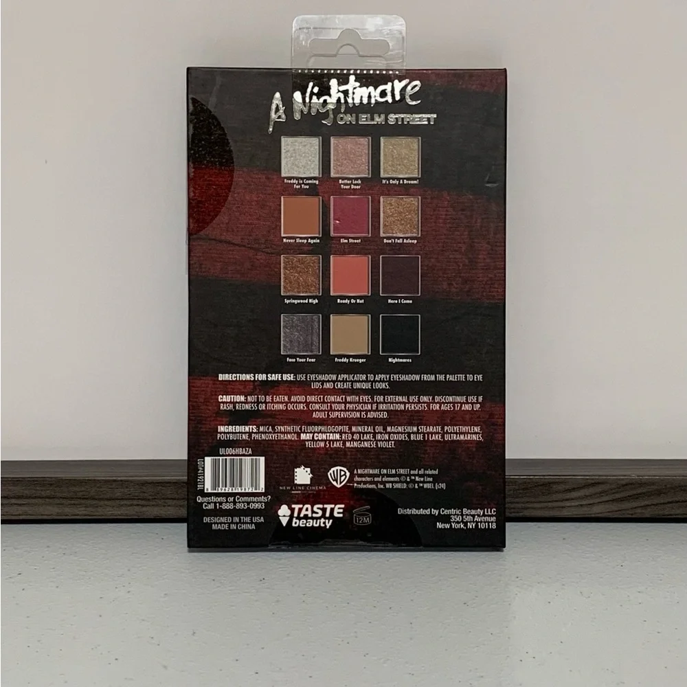 Taste Beauty x A Nightmare on Elm Street Eyeshadow Palette-New